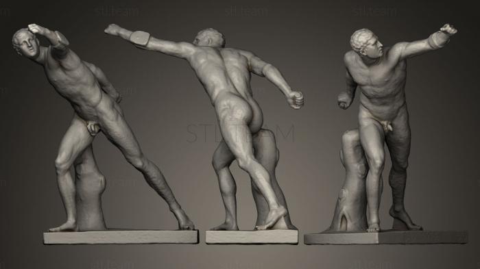 3D model Borghese Gladiator (STL)